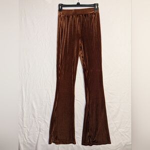 SHEIN Brown Boot Cut Flare Pants